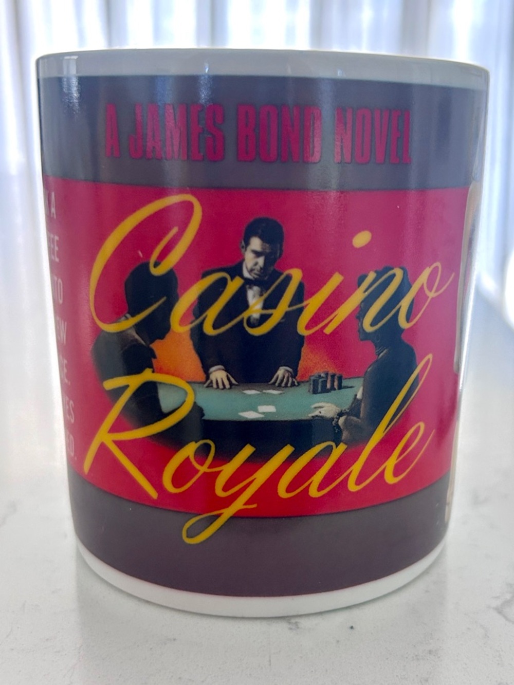 James Bond Casino Royale Coffee Tea Mug Ian Fleming 007 Quote From Book